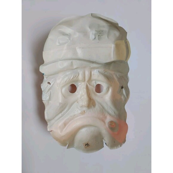 Vintage Plastic Mask Halloween Bum Hobo W/Cigar Ben Cooper? Original Price $.39 - Picture 2 of 7
